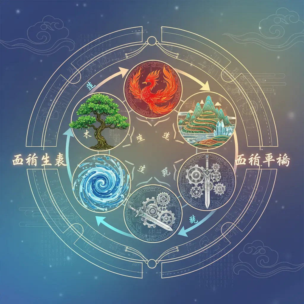 五行平衡 - 五行生剋